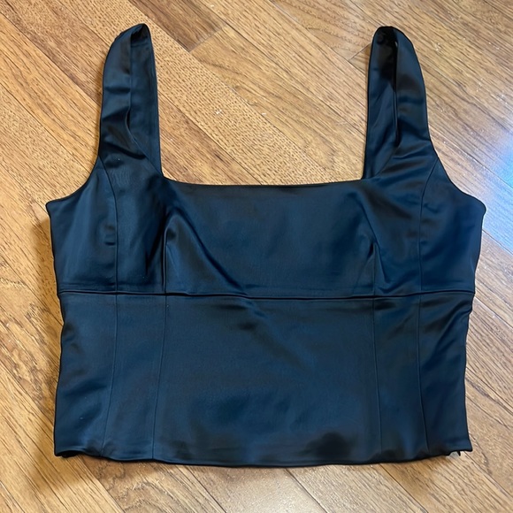 Wilfred Shine Bustier Satin bustier tank top size M - Picture 2 of 10